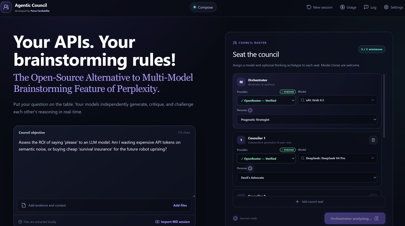 Agentic Council — Multi-Model Brainstorming